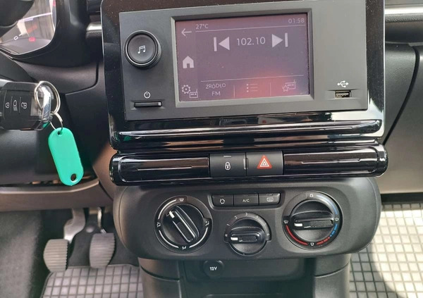 Citroen C3 cena 63900 przebieg: 35938, rok produkcji 2022 z Chmielnik małe 137